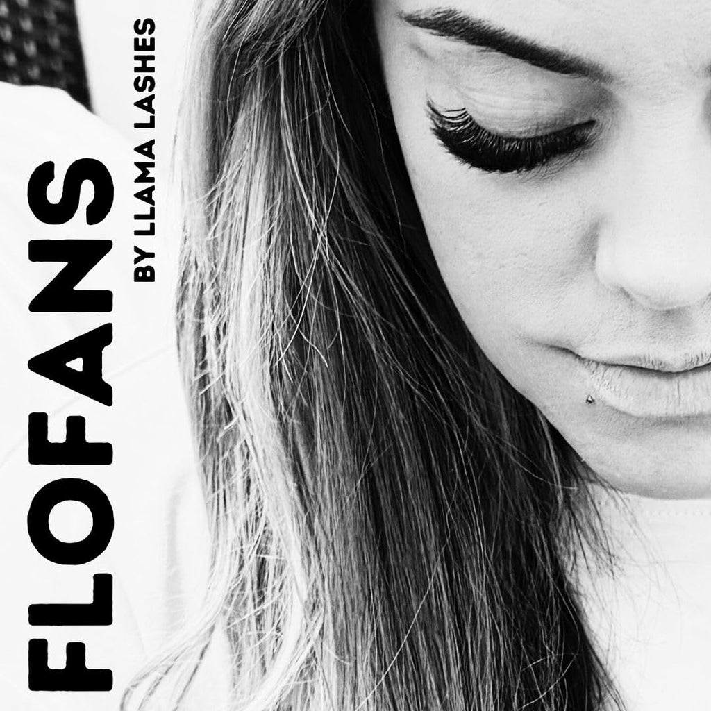LLama Lashes Flofans – Pre-Made Volume Lash Fans | Easy Fan, Auto-Fanning, W Lash Style | 3D, 6D, 10D, XL10D | Mixed Length Lash Extensions in Black & Brown